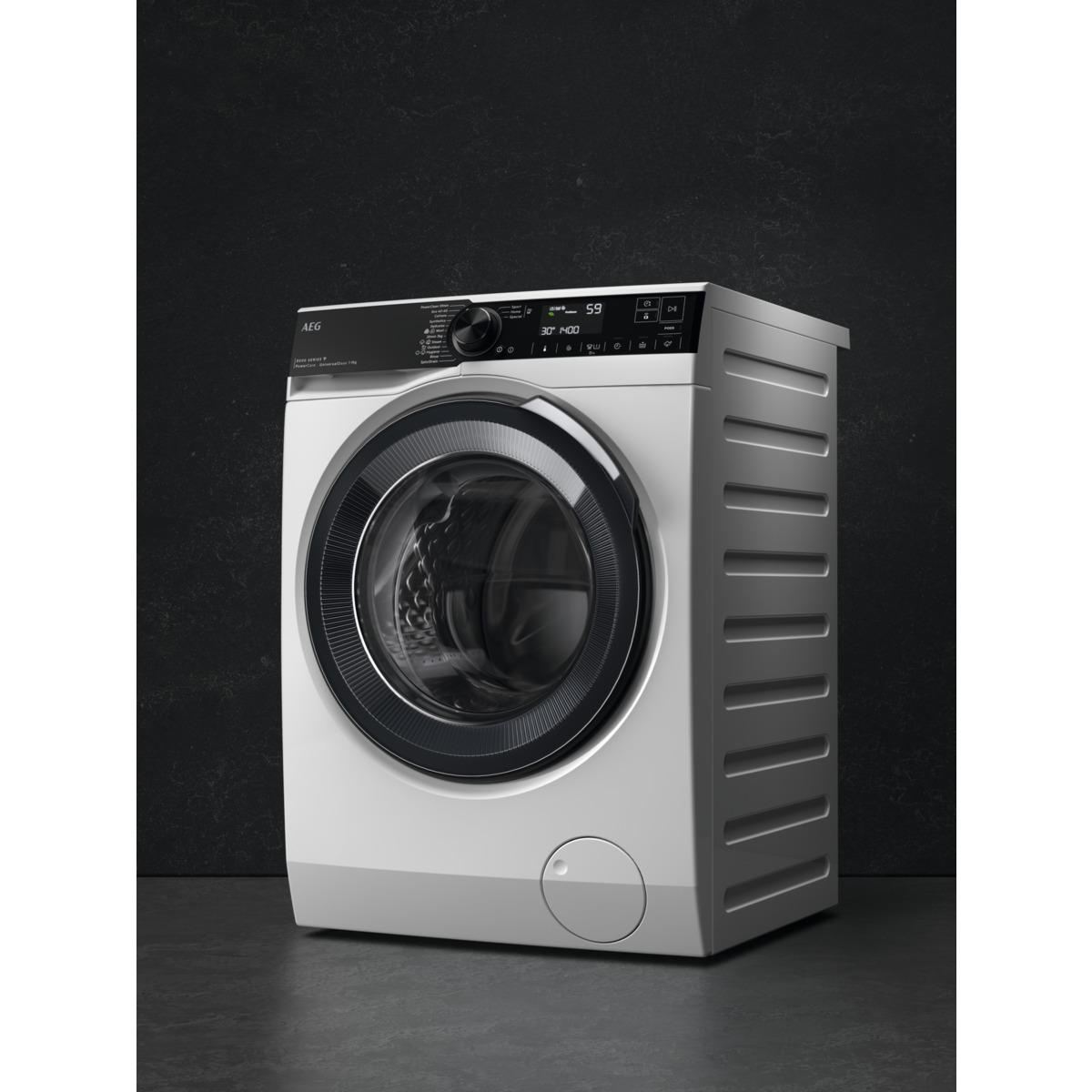 AEG LR8E75495 Waschmaschine 1351 Serie A) Vormisch-Technologie (9 U/Min., ÖkoMix 8000 kg, Wifi mit PowerCare