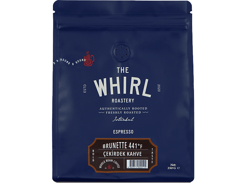 THE WHIRL Espresso Brunette 441°F 250 g Çekirdek Kahve