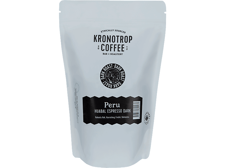 KRONOTROP Peru Huabal 250 g Espresso Dark Çekirdek Kahve