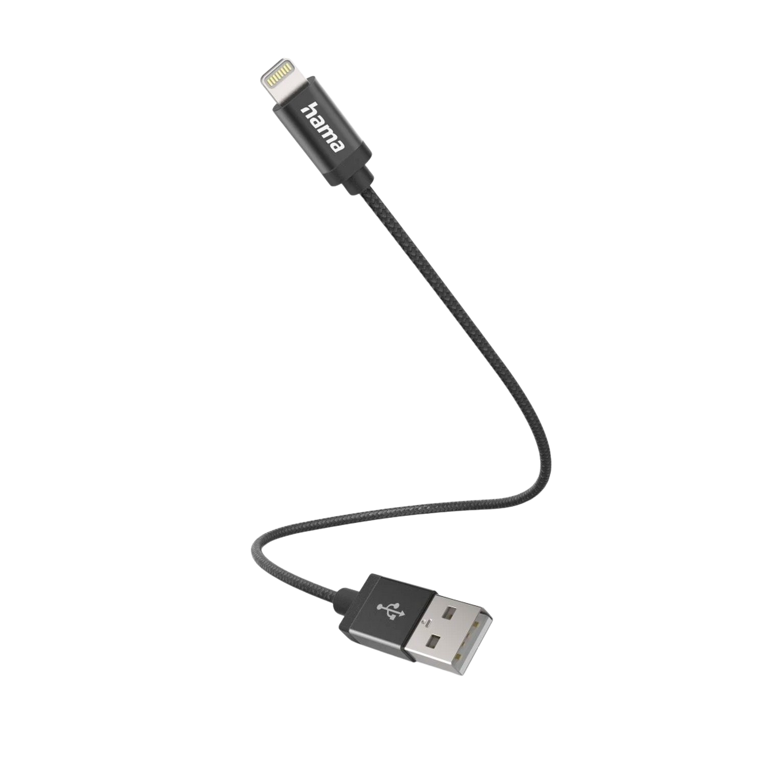 HAMA Oplaadkabel USB - Lightning Zwart (00201578)