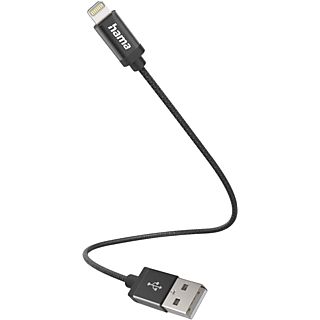 HAMA Câble de chargement USB - Lightning Noir (00201578)
