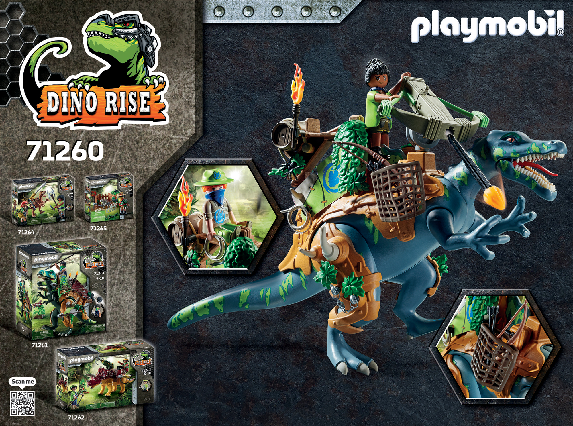 PLAYMOBIL 71260 Spinosaurus Spielset, Mehrfarbig