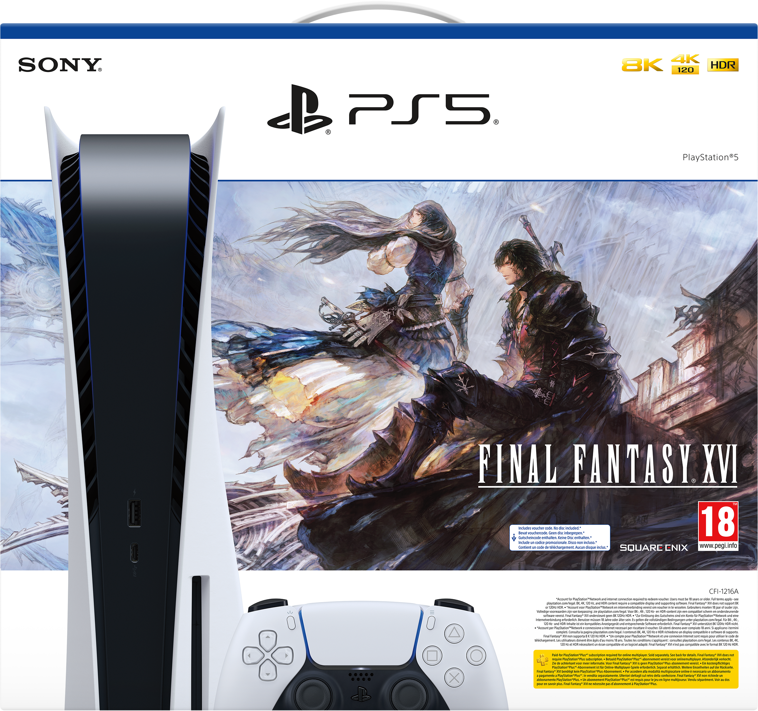 SONY PlayStation 5 Disc Edition 825 GB inkl. Final Fantasy XVI-Bundle