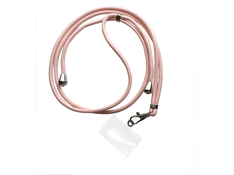 Cordón para móvil Belyo Cordón Universal, Ajustable, 90 cm, Rosa