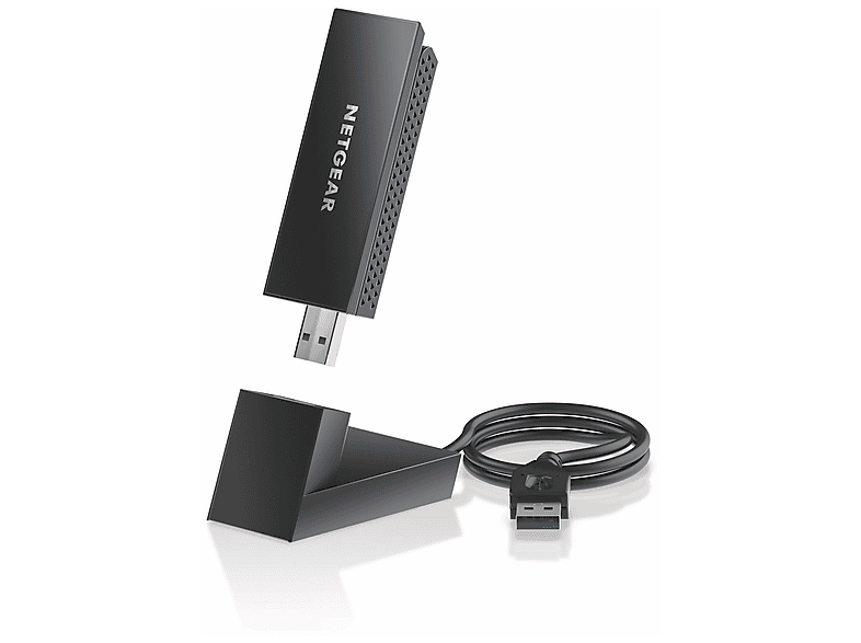 NETGEAR Nighthawk AX3000 WLAN Adapter, WiFi 6E, USB 3.0, 2.4 - 6GHz, Schwarz — Foto 5 von 5
