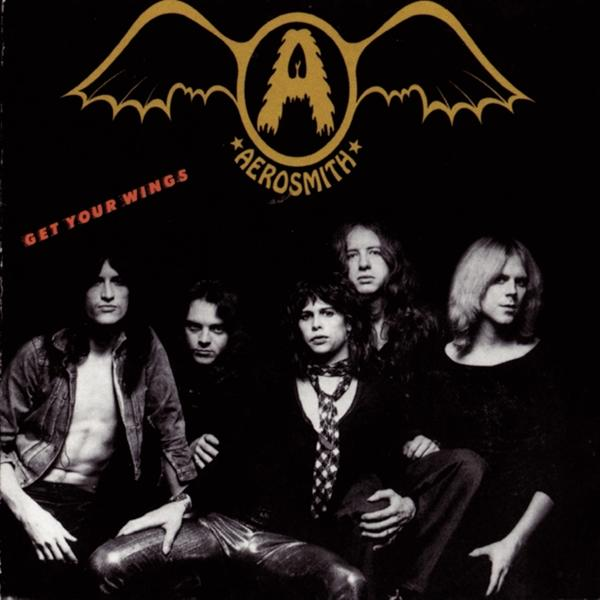 Az Aerosmith együttes albumának borítója, a zenekar tagjaival sötét környezetben.