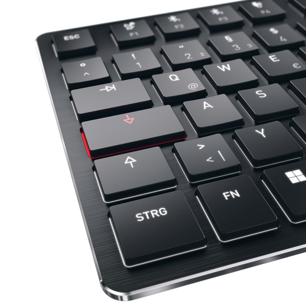 CHERRY KW X ULP, Mechanisch, und Low MX Kabelgebunden, Profile, Schwarz Kabellos Cherry Ultra Tastatur