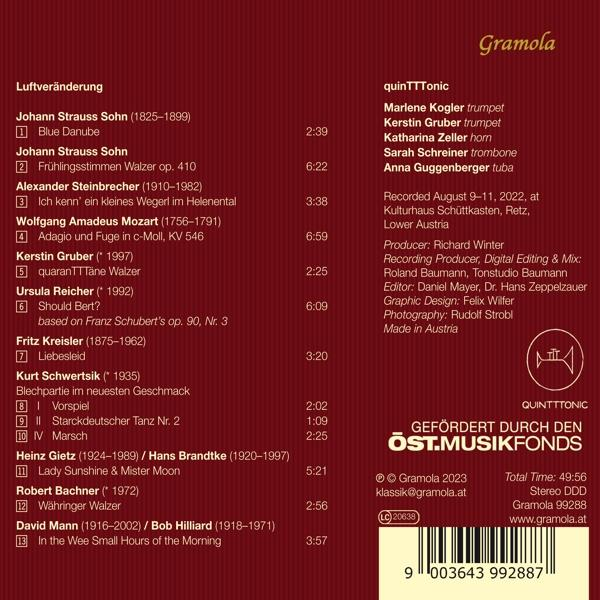 Quintttonic - Luftveränderung  - (CD)