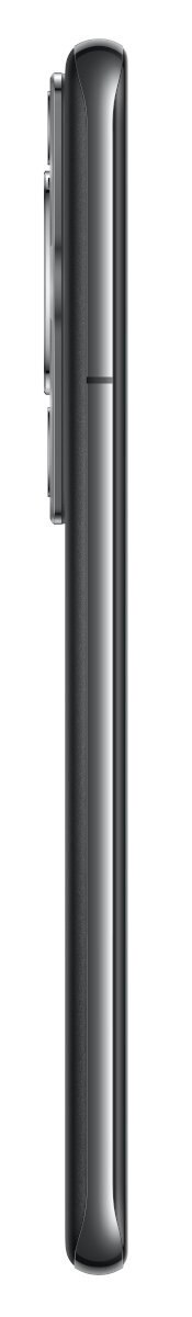 Widok z boku czarnego smartfona z wypukłością aparatu.