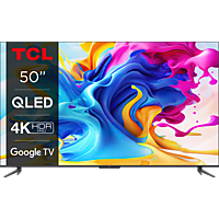 TCL 50C645 (50 Zoll, QLED, 4K UHD, Smart TV, Google TV, Sprachsteuerung, Kompatibel mit Google Assistant und Alexa)