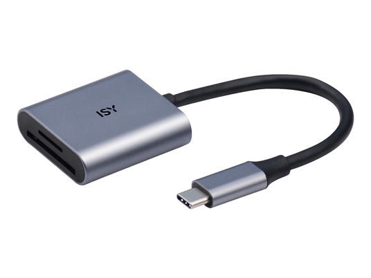 ISY ICR-5000 - USB-C 2-in-1 Kartenleser (Silber)