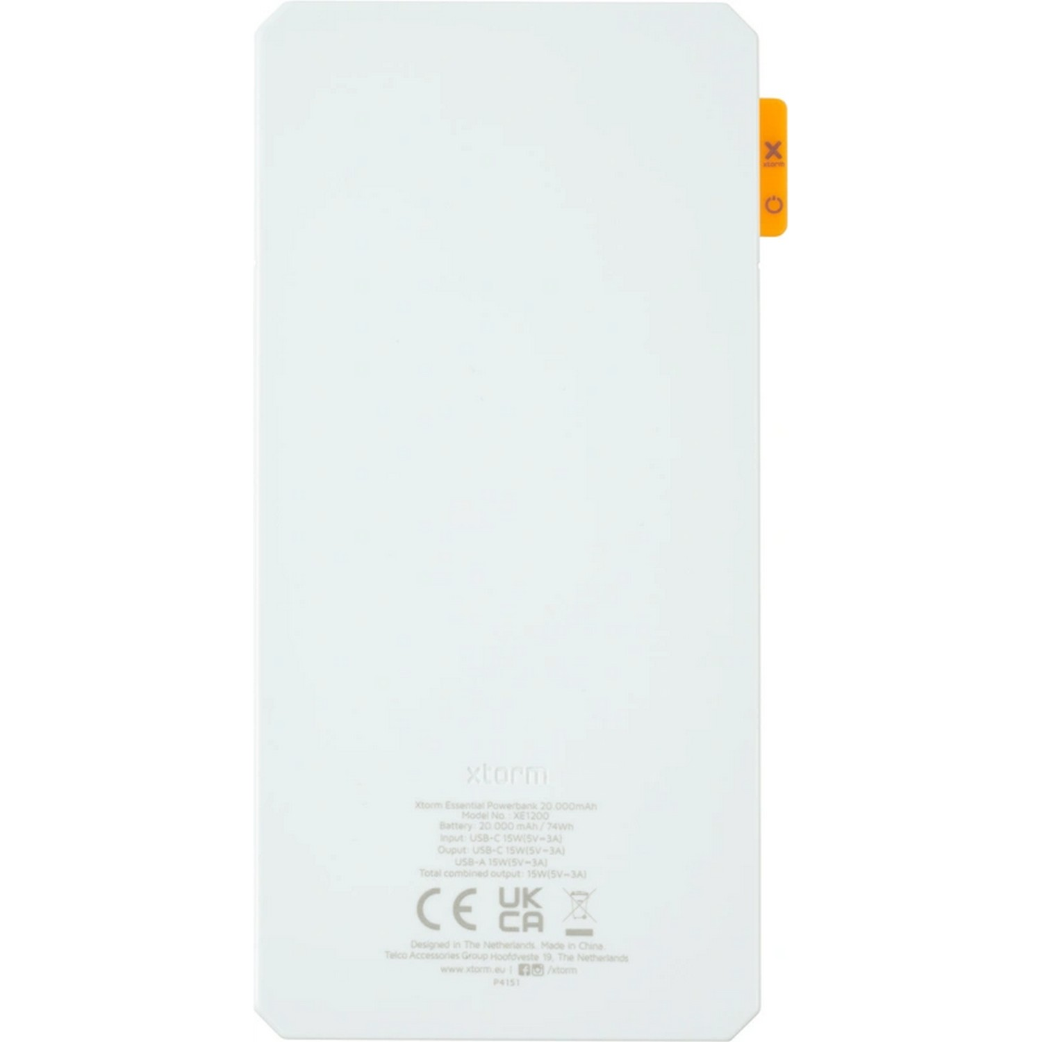 XTORM Pwerbank 20000 mAh Blanc (XE1200)