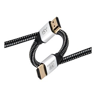 ISY IHD 5020 - Câble HDMI, 2 m, Noir/blanc