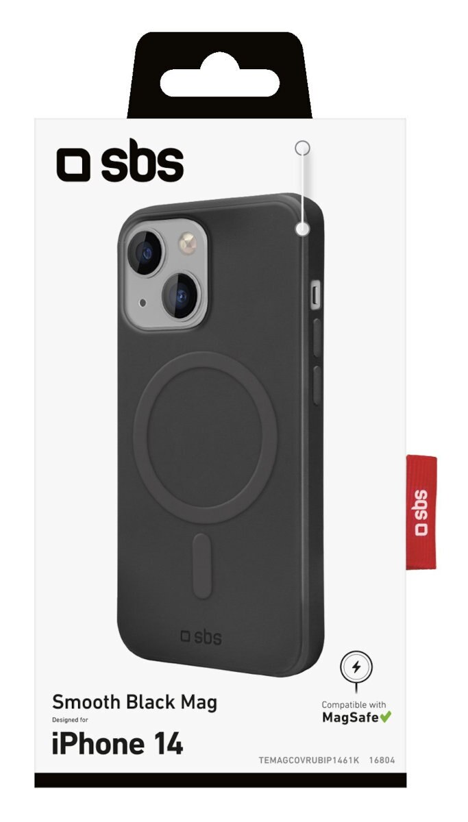 Etui SBS MagSafe do Apple iPhone 14/13 Czarny TEMAGCOVRUBIP1461K