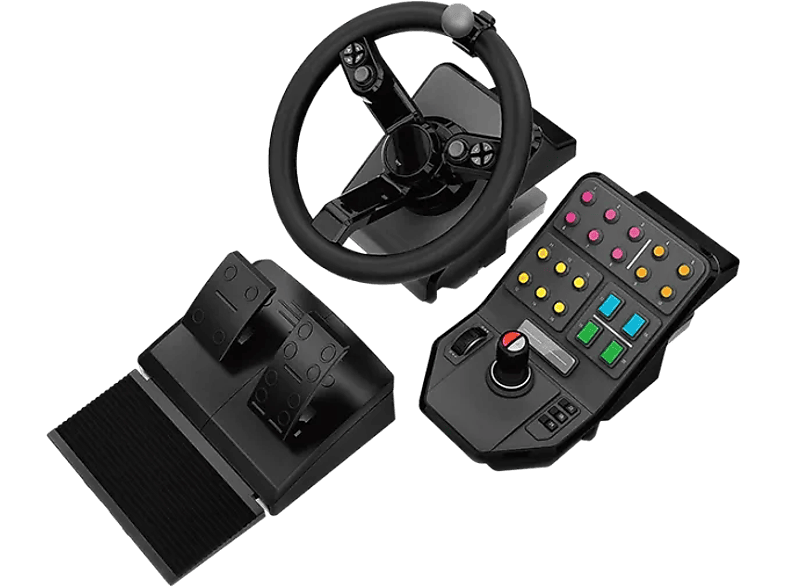 Logitech Simulatie Stuurwiel + Pedalen Zijpaneel Farm Sim (945-000062)