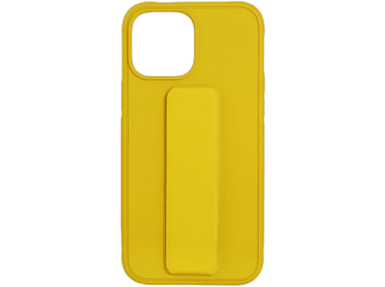 CASE AND PRO Samsung A14 5G TPU+PC gumírozott kitámasztós tok, sárga (STAND-A14-5G-Y)