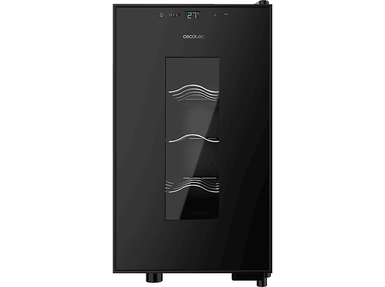 Cecotec Bolero GrandSommelier 820 CoolCrystal, Termoeléctrico , 8botellas, 120W, Iluminación LED, 48cm