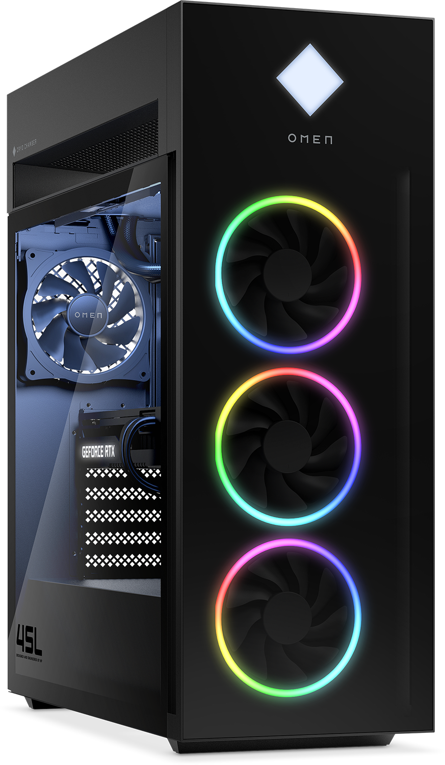 HP OMEN 45L GT22-1130ND - AMD Ryzen 9 - 32 GB - 2 TB - GeForce RTX 4070 Ti - Waterkoeling