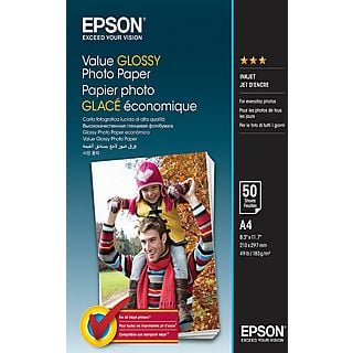 Papier EPSON Value Glossy Photo Paper A4 50 ark 183.g/m2 C13S400036