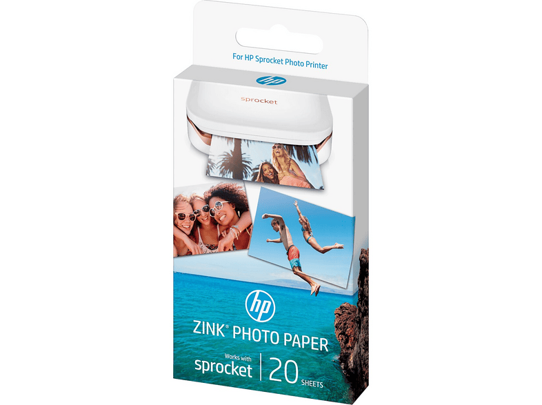 Papier fotograficzny HP ZINK z podkładem samoprzylepnym 20 ark. (5 × 7,6 cm) W4Z13A