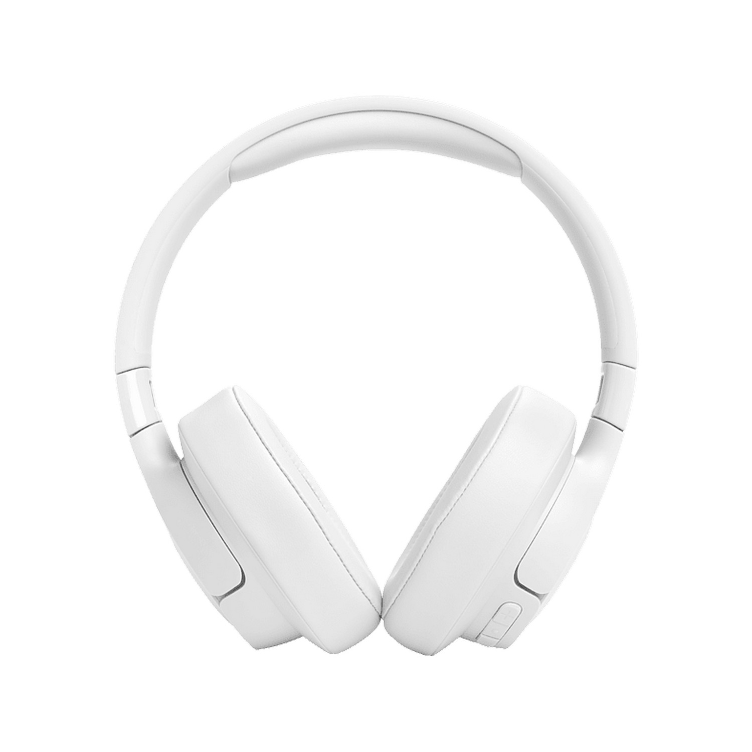 White headphones against a white background. The earcups are large.