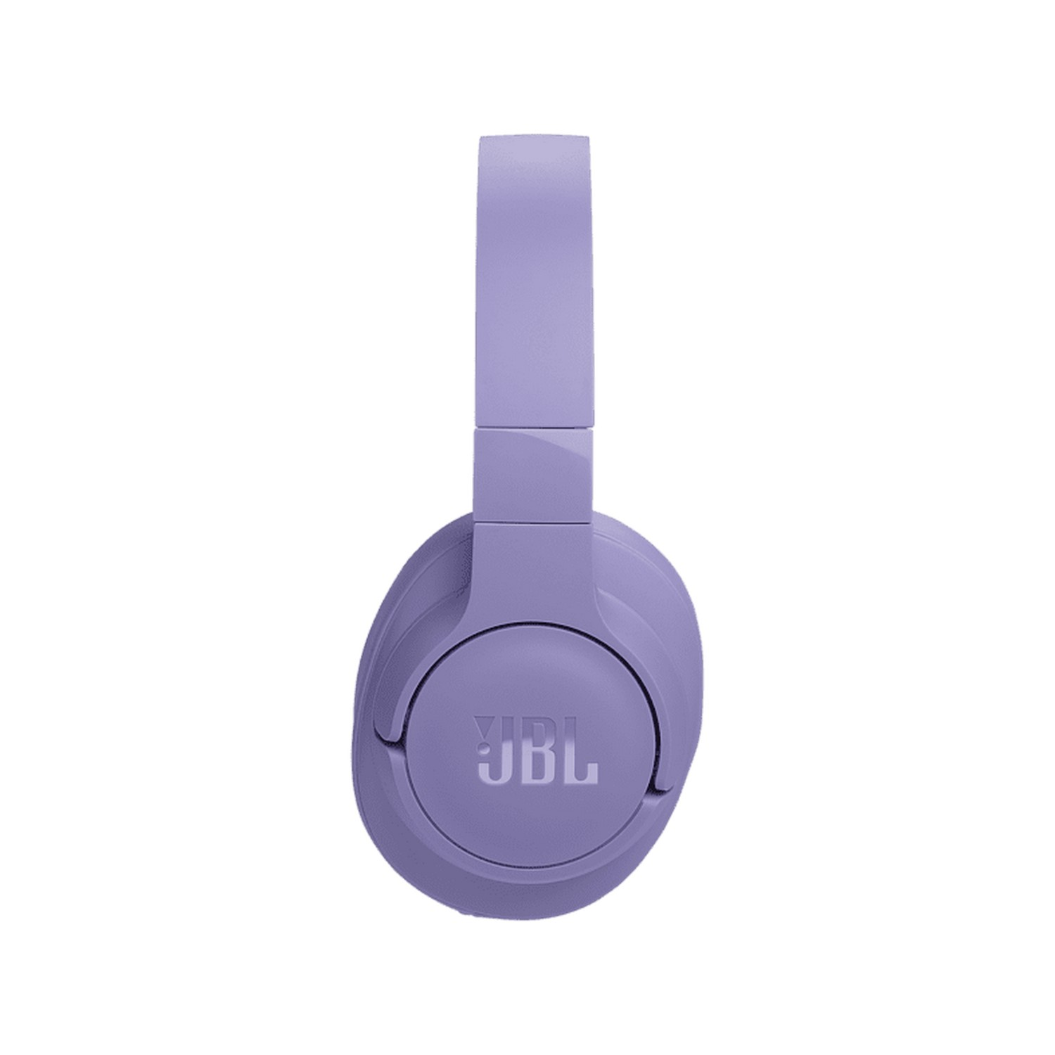Casque JBL violet avec le logo JBL sur les écouteurs.