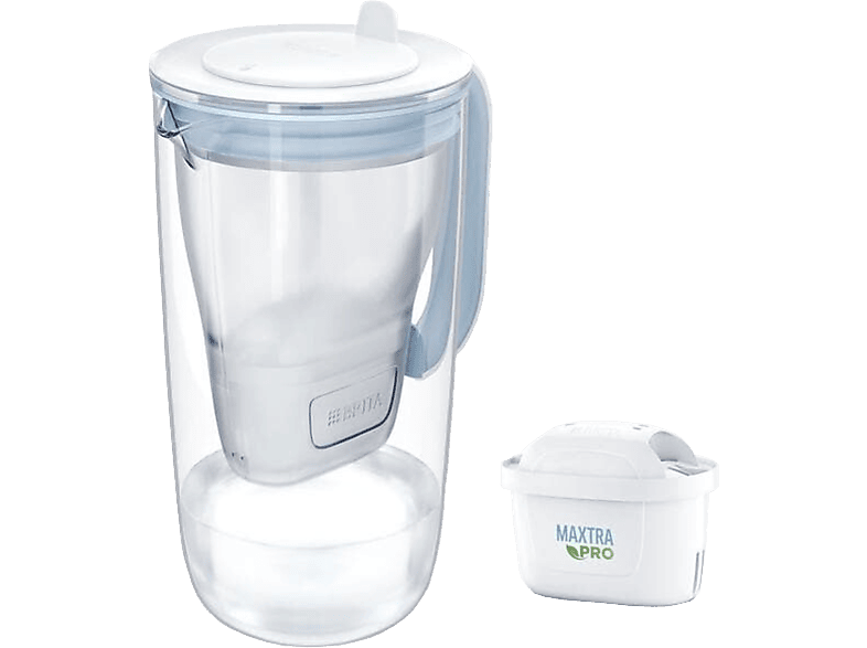 BRITA Glas Wasserfilter hellblau 2.5l inkl. 1x Maxtra Pro Pure Performance Kartusche