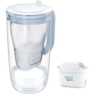 BRITA Recipiente in vetro (2,5 l) con 1 cartuccia All-in-1 MAXTRA PRO - Filtro dell'acqua da tavola (Azzurro)