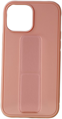 CASE AND PRO iPhone 14 Pro TPU+PC gumírozott kitámasztós tok, rózsaszín (STAND-IPH1461P-P)