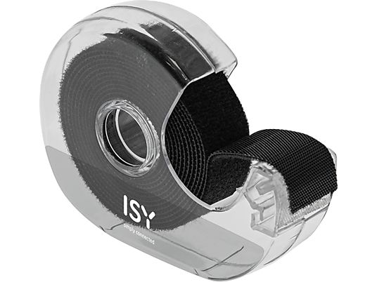 ISY ICA 2000 - Serre-câbles velcro (Noir/transparent)