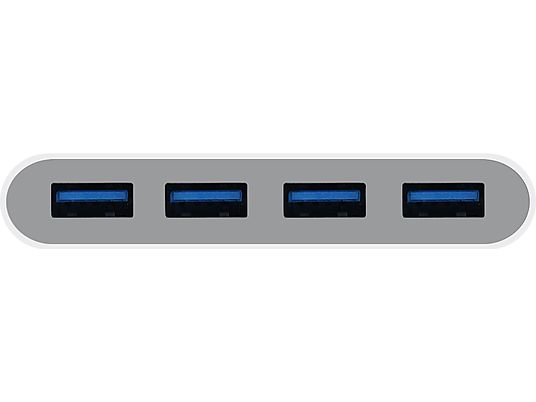 MACALLY UCHUB4 - Hub USB-C (bianco)