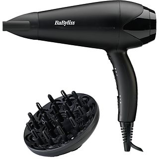 Secador - Babyliss PowerDry D563DE, 91 km/h, Botón de aire frío, 2 Velocidades, Negro