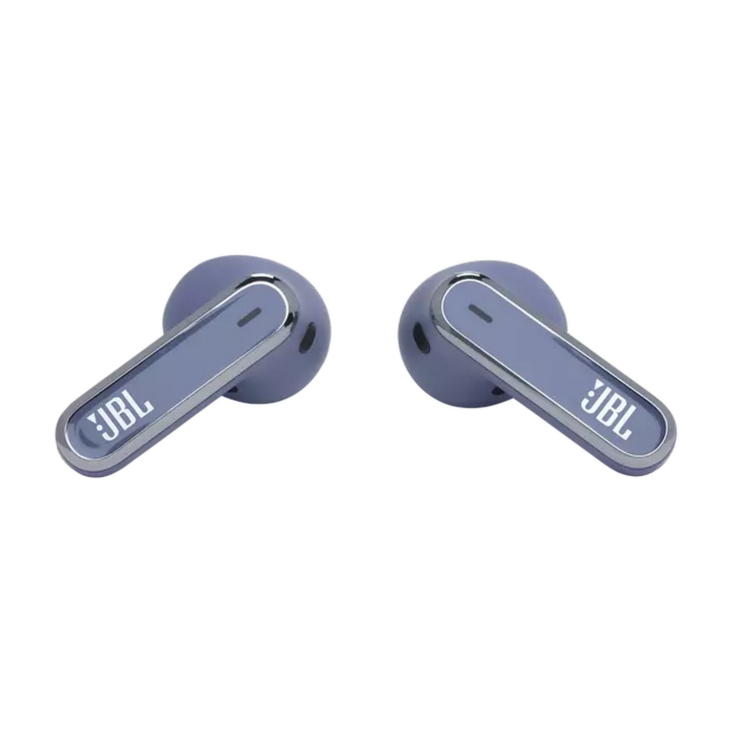Set blauwe JBL-oordopjes met het merklogo duidelijk zichtbaar.