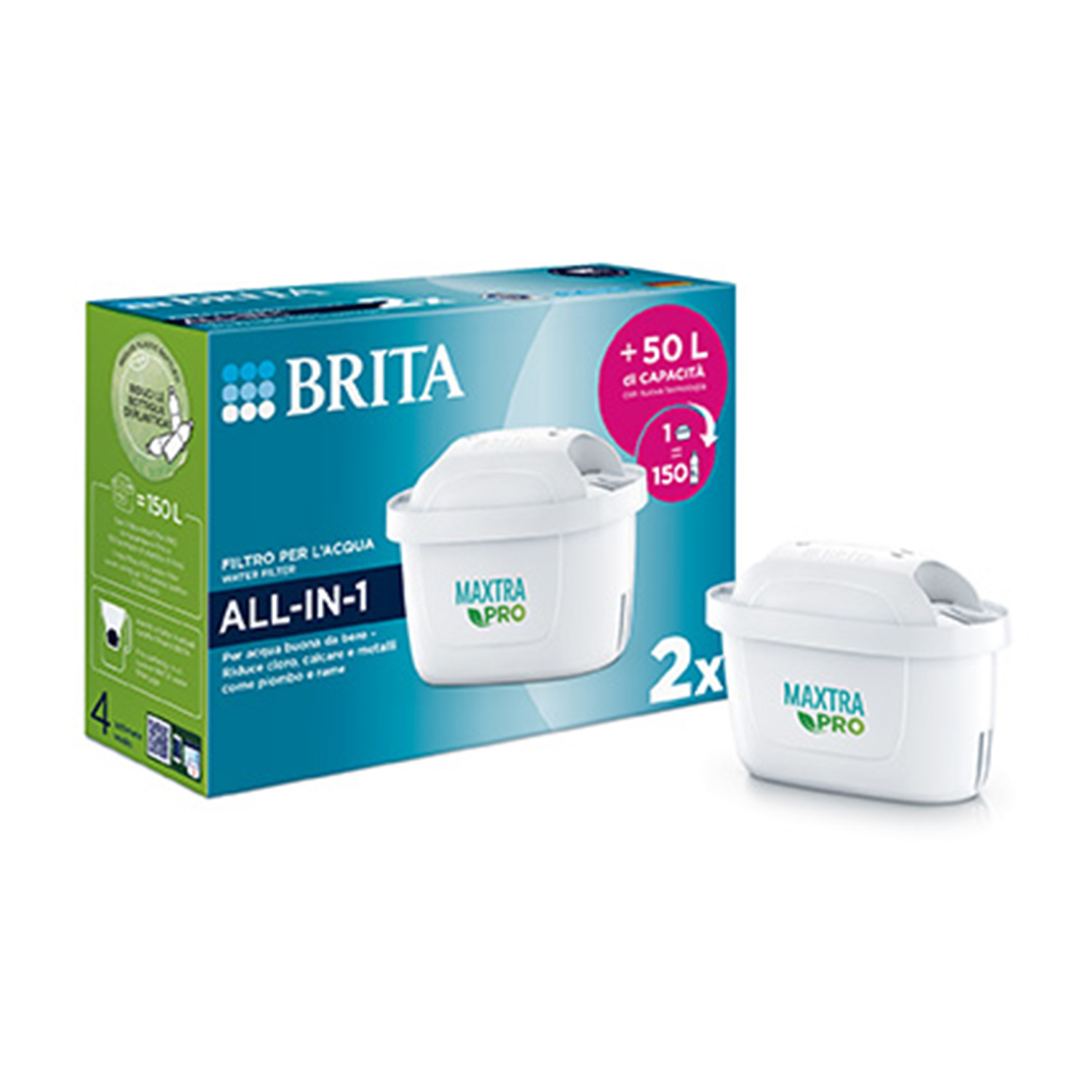 Filtro per caraffe filtranti Brita MAXTRApro All-In-1 Pack 2