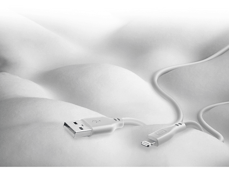 Thumbnail - CELLULAR LINE Softtouch Lightning auf USB, Ladekabel, 1,2 m, Grau