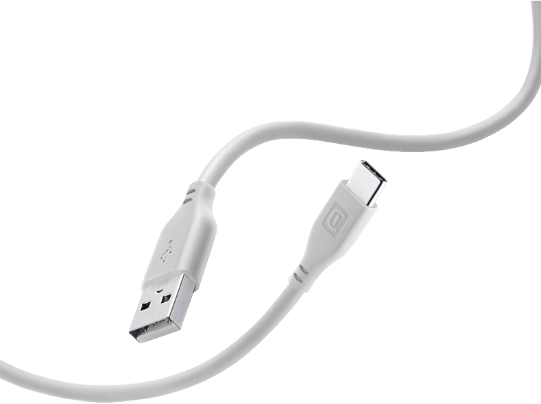 CELLULAR LINE Softtouch Ladekabel, USB, auf USB-C 1,2 Grau m