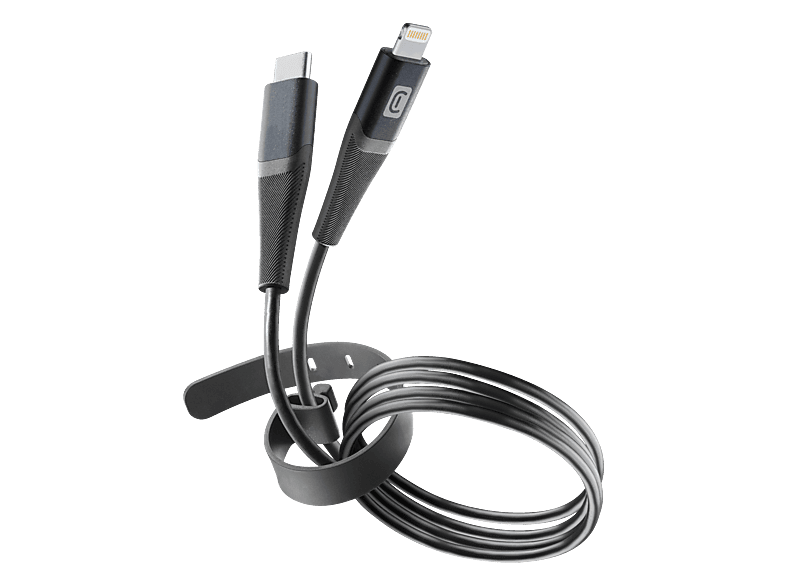 CELLULAR LINE Pro + Cable USB-C auf Lightning, Ladekabel, 1,2 m ...