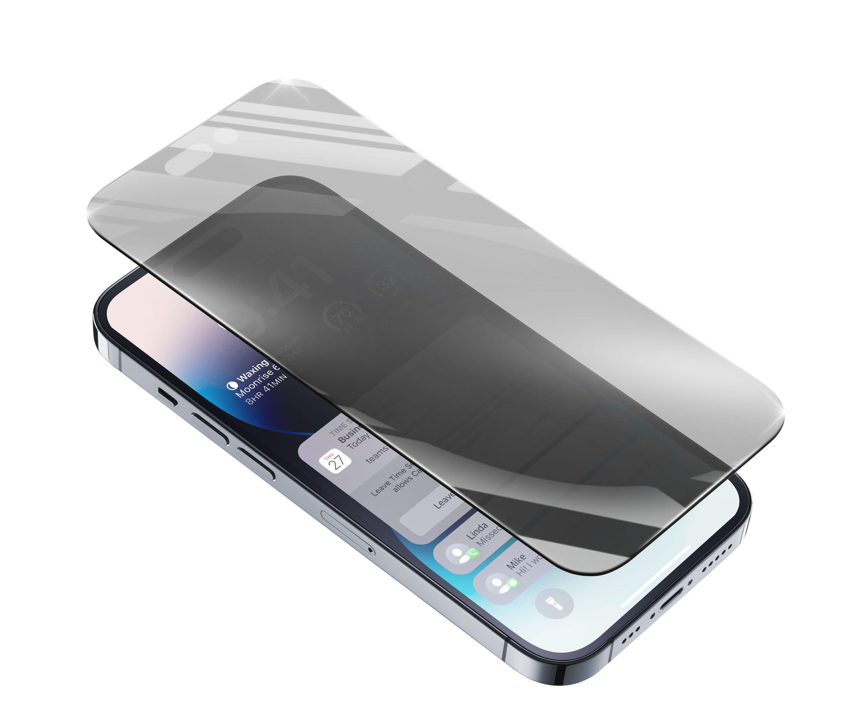 CELLULAR LINE Top Secret Glass 14 Apple Displayschutz (für Pro) iPhone