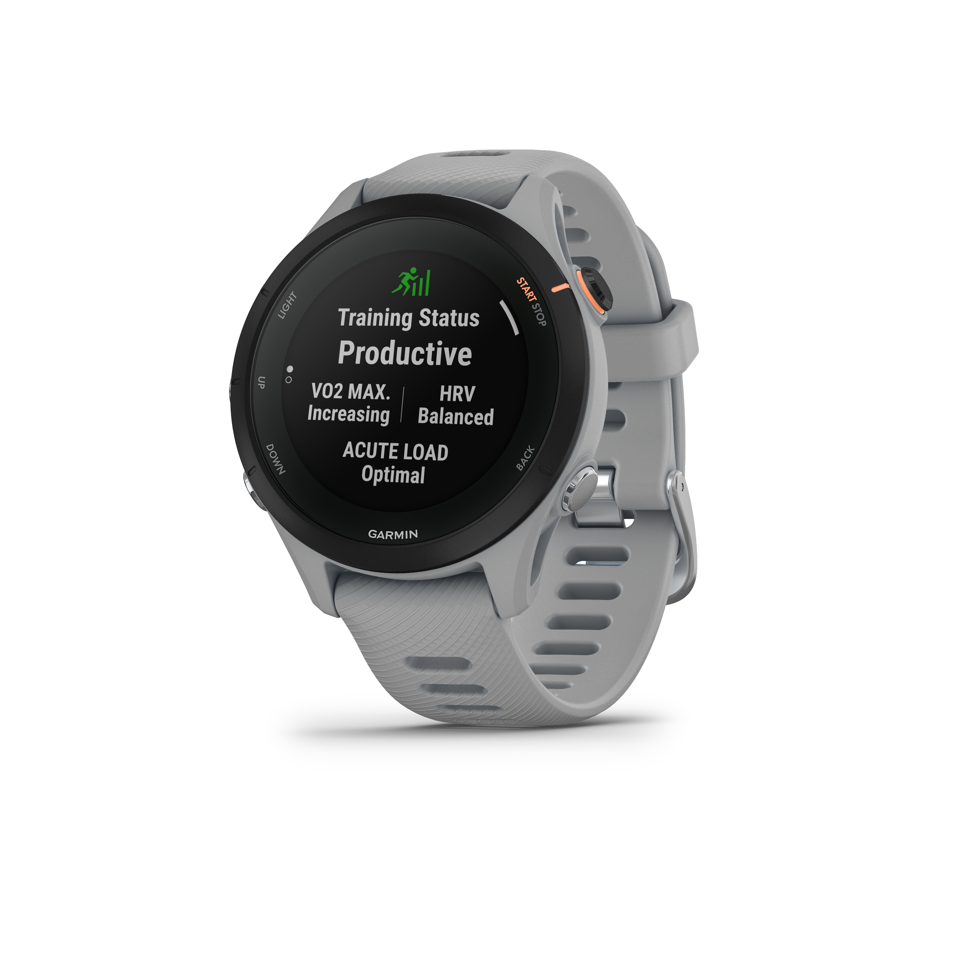 Smartwatch, 255S, 18 Powder GARMIN mm, Grey FORERUNNER