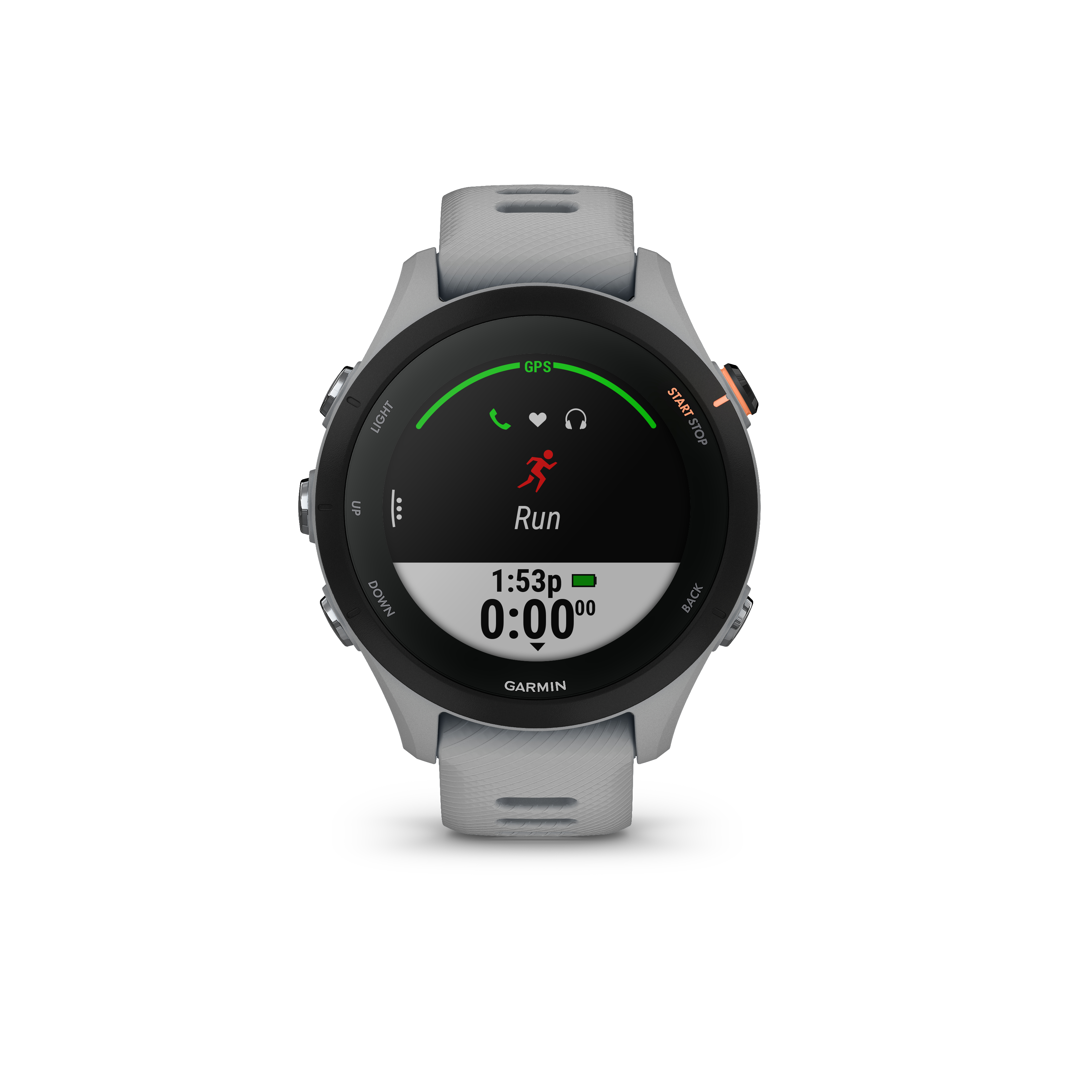 Smartwatch, 255S, GARMIN mm, Powder FORERUNNER Grey 18