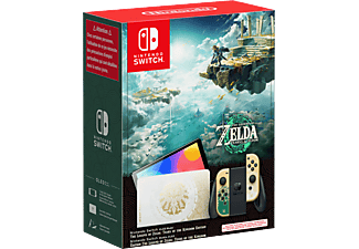 Switch (modèle OLED) - The Legend of Zelda: Tears of the Kingdom Edition - Console de jeu - Or/vert/noir