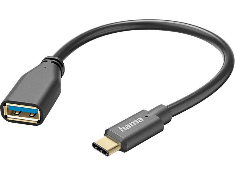 Hama Adapter Usb-c Otg - Usb-a 15 Cm Zwart (125105)