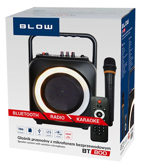 Głośnik przenośny BLOW BT800 z mikrofonem