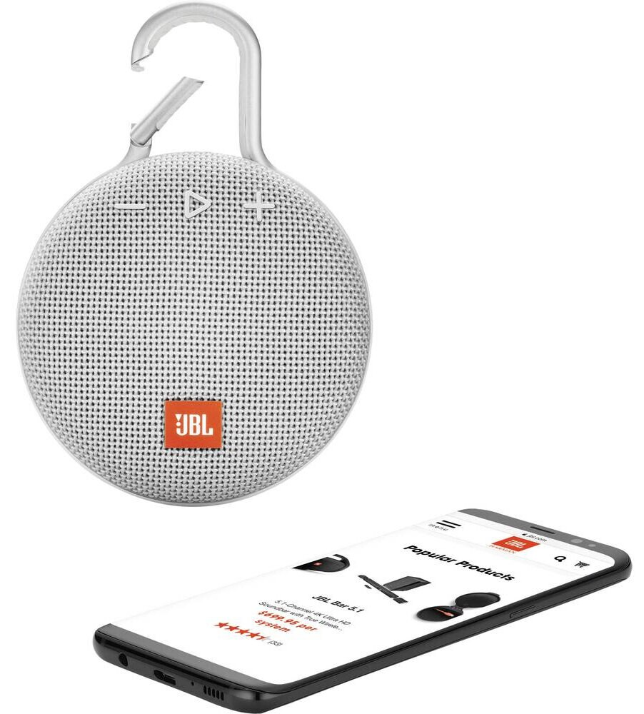 Głośnik Bluetooth JBL Clip 3 Biały