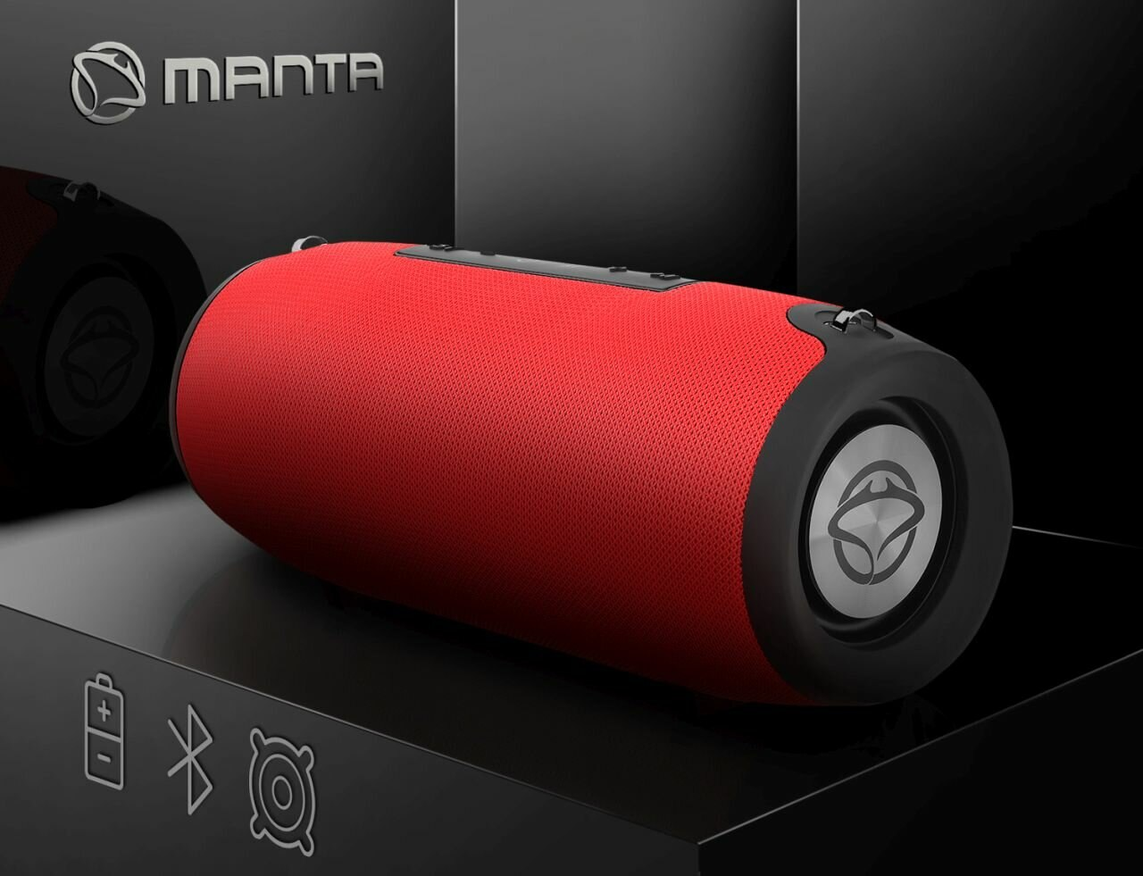 Głośnik Bluetooth MANTA SPK15GO-RD