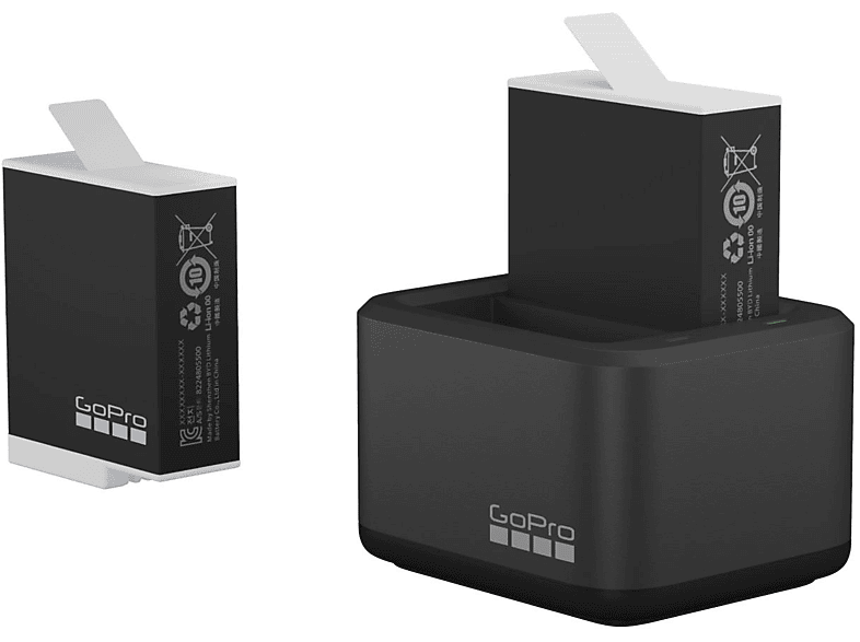 Thumbnail - GOPRO Dual Battery Charger und Enduro Batterie für Hero9/10, Ladegerät Akku, Black
