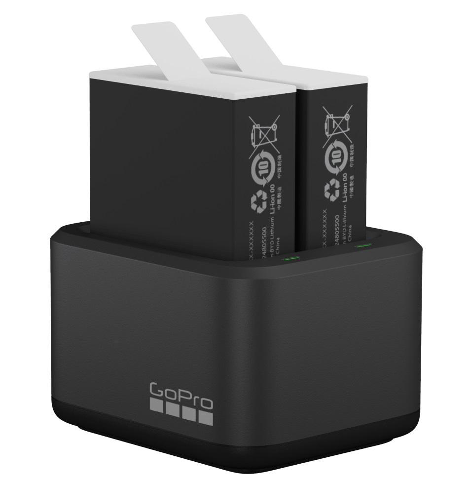 GOPRO Dual Akku, Batterie Black für Battery und Enduro Ladegerät Hero9/10, Charger und