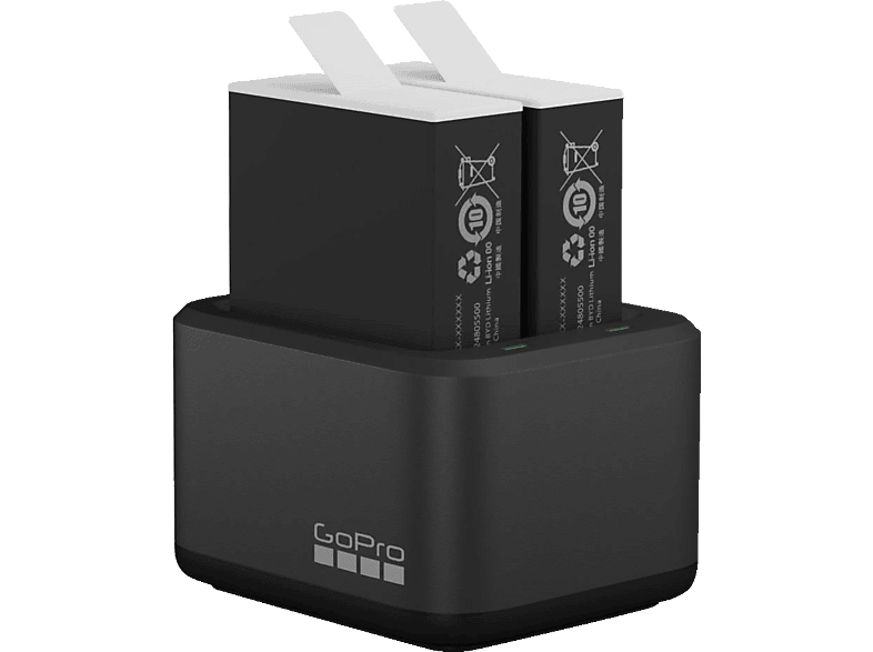 GOPRO Dual Battery Charger Batterie Akku, für Black Ladegerät und und Hero9/10, Enduro