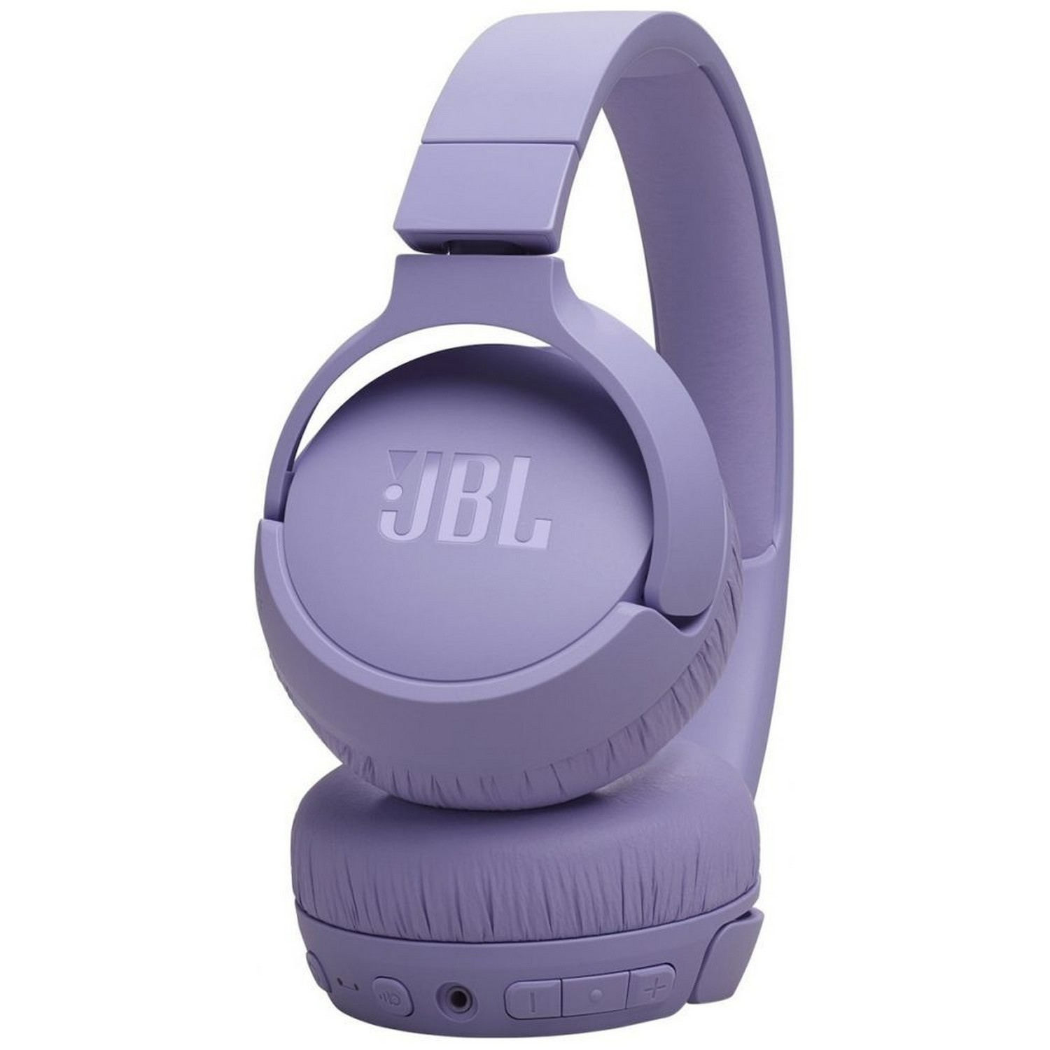 Casque JBL violet sur fond blanc.
