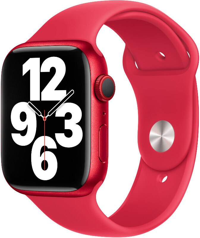 Pasek sportowy APPLE do Watch 45mm Czerwony (PRODUCT)RED MKUV3ZM/A